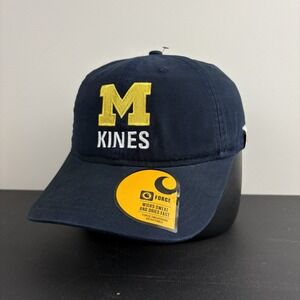 Carhartt Force Michigan Kinesiology Hat NWT Navy Blue Canvas Ball Cap Adjustable